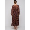PinkBlush Navy Floral Long Sleeve V-Neck Maternity Maxi Dress - 3 of 4
