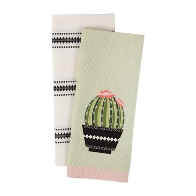 2pk Cotton Cactus Dishtowel Set - Design Imports