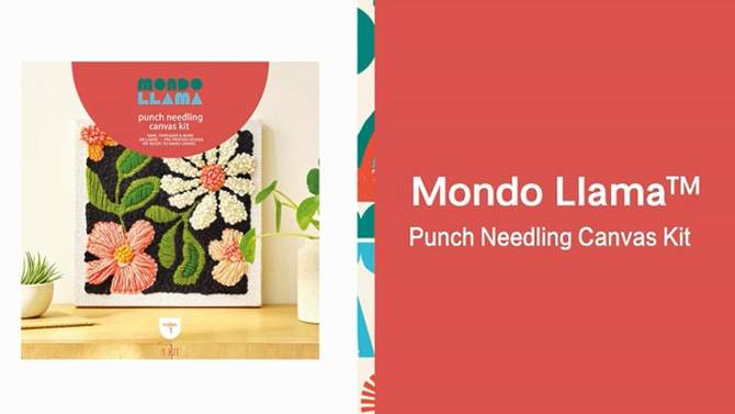 Punch Needling Canvas Kit - Mondo Llama&#8482;, 2 of 6, play video
