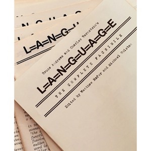 Bruce Andrews and Charles Bernstein's L=a=n=g=u=a=g=e - (Recencies Series: Research and Recovery in Twentieth-Century) (Hardcover) - 1 of 1