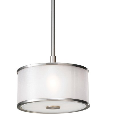 Generation Lighting Casual Luxury 1 light Brushed Steel Pendant P1137BS