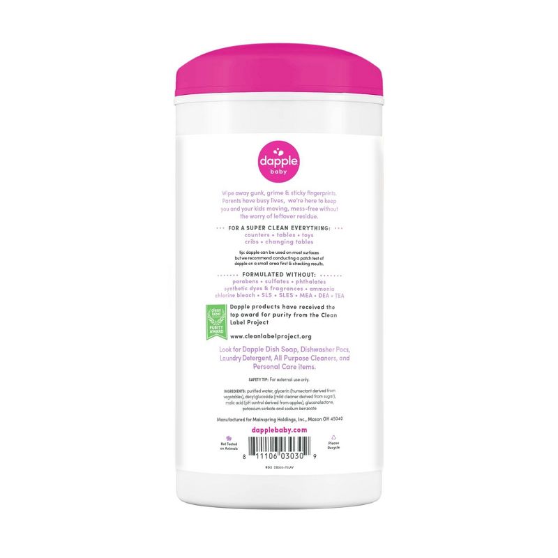 Dapple All Purpose Lavender Cleaning Wipes - 75ct, 6 of 10