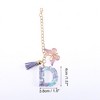 Unique Bargains Heart Sequin Letter S Butterfly Tassel Cup Pendant Purple 1 Pc - 2 of 4