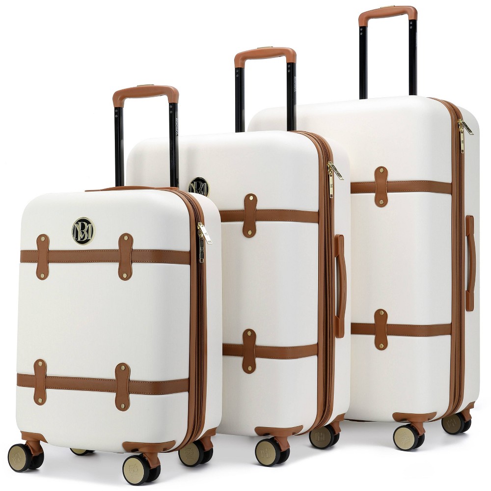 Photos - Travel Accessory Badgley Mischka Grace 3pc Expandable Hardside Spinner Luggage Set - Retro 