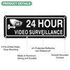 Unique Bargains Reflective UV Protected Waterproof Security Camera Sign 2 Pcs - 2 of 4