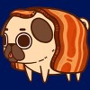 Junior's Design By Humans Puglie Bacon Strip By Puglie T-Shirt - 2 of 3