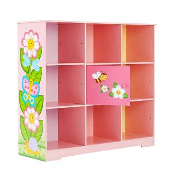 Magic Garden Adjustable Cube Kids' Bookshelf Pink - Fantasy Fields by Teamson Kids