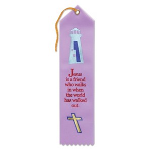 Beistle Jesus Is A Friend Ribbon, 2" x 8", (6/Pkg) Multicolored - 1 of 1