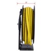 Retractable Air Hose Reel 1/2" Inch x 50 Ft Heavy Duty Steel Auto Rewind Hose-Reel Industrial Grade Rubber Hose - 2 of 4