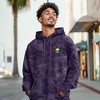 Dalix Alien Embroidery Washed Hoodie Sweatshirt Hoodie Fleece Relaxed Fit Lounge Mens - 4 of 4