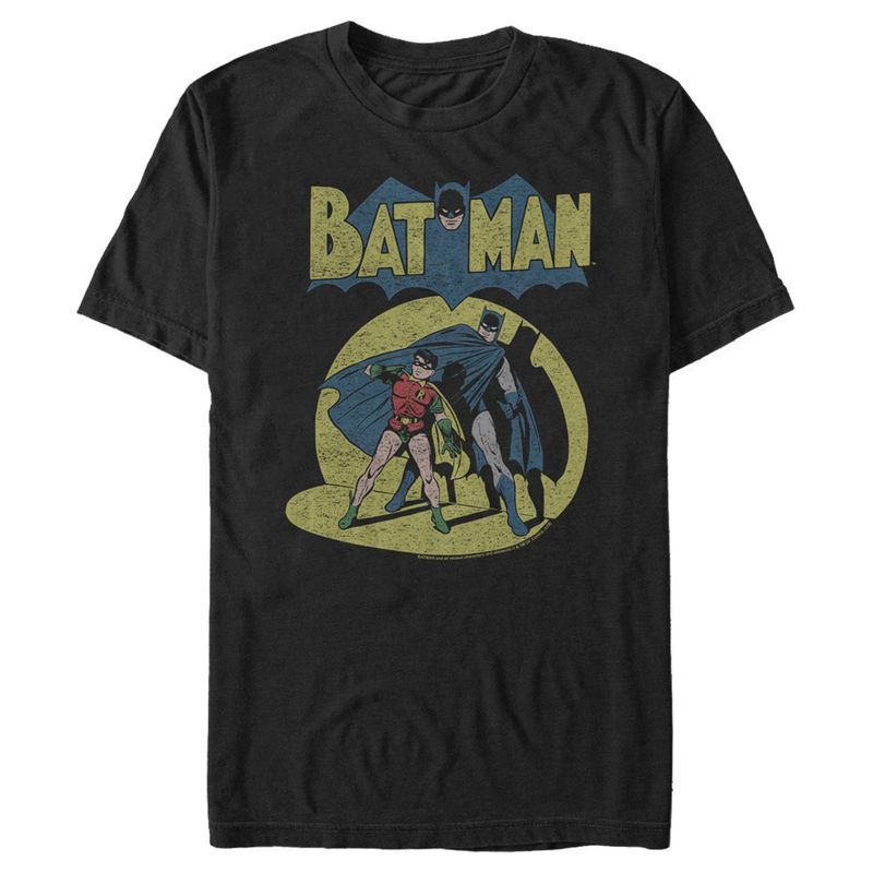 Men's Batman With Robin Vintage Comics T-Shirt, 1 of 6