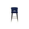 Meridian Furniture,Kelly Navy Velvet Stool, Set of 2 - 3 of 4