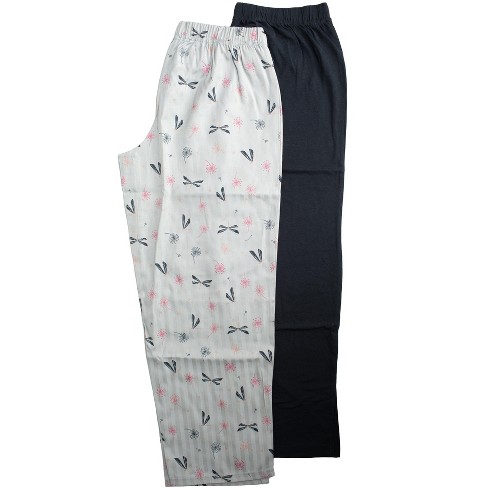 Women's 100% Cotton Woven Poplin Sleep Pajama Pants