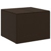 vidaXL Garden Storage Box Brown 76.9 Gal Poly Rattan - 2 of 4