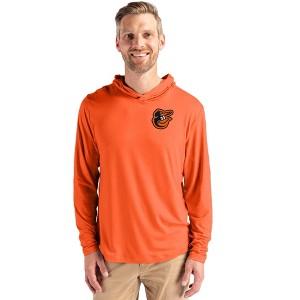 Baltimore Orioles Cutter & Buck Coastline Epic Comfort Recycled Mens Hooded Shirt - 1 of 1