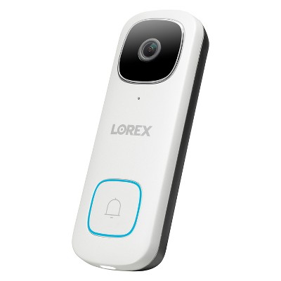Lorex 2K QHD Wired Smart Video Doorbell with Person Detection (White)