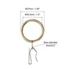 Unique Bargains Metal Drapery Eyelet Sliding Shower Curtain Hook Rings 40 Pcs - 2 of 4