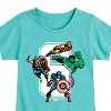 Girls' - Marvel - Avengers Birthday 6 Fitted Short Sleeve Graphic T-Shirt - 2 of 4