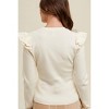 Women's Ruffle Sleeve Sweater - WISHLIST - 3 of 3