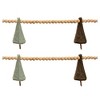 Wood Bead and Felt Pine Tree Garland (Set of 2) - 2 of 4