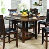 65" Drago Round Counter Height Dining Table Red - HOMES: Inside + Out: Cherry Finish, Storage Base, Seats 6 - 2 of 3