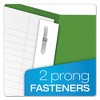 Oxford Twin-Pocket Folders with 3 Fasteners, 0.5" Capacity, 11 x 8.5, Green, 25/Box - 2 of 4