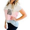 Women's Colorblock Leopard Tee - HEIMISH USA - 2 of 3