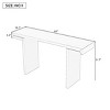 60" Modern Console Table with Geometric Legs and Wide Tabletop, Entryway or Sofa Table for Hallway or Living Room -3irtyhousy - 4 of 4