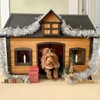 Aivituvin Premium Wooden Dog House | Iron Frame and Asphalt Roof-AIR90 - 2 of 4