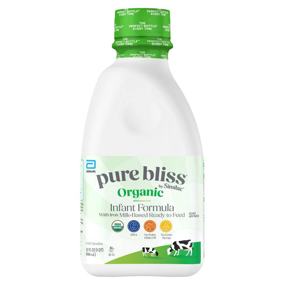 Similac Pure Bliss Organic Infant Formula Ready to Feed Bottle - 32 fl oz