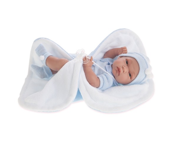 Antonio Juan Baby Tonet 13" Baby Doll With Blanket - Boy