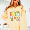 Simply Sage Market S.W.Smiley Bruh We Back Teachers Lightweight Garment Dyed Sweatshirt - 3 of 4