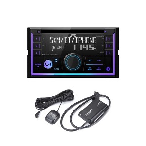 JVC KW-R950BTS 2-DIN CD Receiver BT/USB/Sirius XM/Amazon Alexa/13-Band EQ / Variable-Color Illumination with SXV300v1 Satellite Radio Tuner - 1 of 4