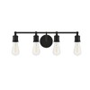 Elegant Lighting Serif 4 light black Wall Sconce - 3 of 4