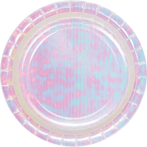 Iridescent Large Paper Plates — The Kits & Pieces