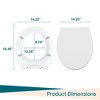 Toilet Seat Round, American Standard, Slow Close Lid, Quick Release Hinges, Non-Slip Bumpers, Easy Install & Clean, Never Loosens Design - 2 of 4