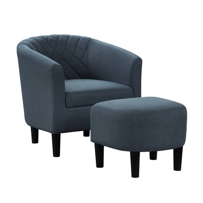 Breighton Home Take a Seat Roosevelt Accent Chair with Ottoman