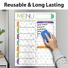Garnen Monthly Magnetic Fridge Calendar For Refrigerator, Weekly Menu Board Grocery List, Meal Planner Calendar for Fridge, Dry Erase Whiteboard - 3 of 4