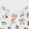 Girls' Adaptive 2pk Short Sleeve Halloween Dress - Cat & Jack™ Cream/Lavender - 3 of 4