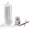 K-Cliffs Cotton Pad Holder Clear Makeup Remover Round Dispenser Acrylic Cosmetic Storage Plastic Brush Container - 3 of 4