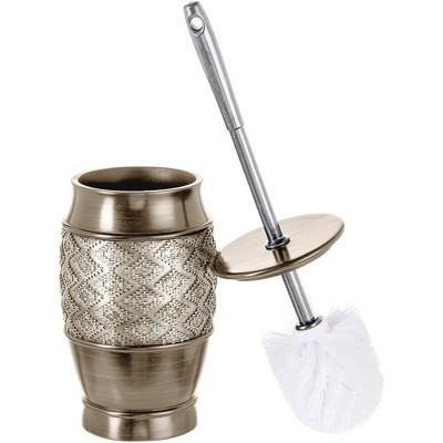 Creative Scents Silver Dublin Toilet Brush With Holder