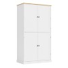 NicBex Storage Buffet Cabinet 71.3" Freestanding Kitchen Pantry Sideboard Cabinet with 8 Doors, Drawers, and 2 Adjustable Shelves - 3 of 4