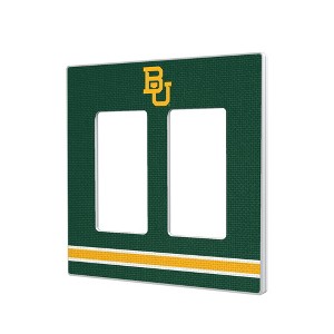 NCAA Big 12 Universities Stripe Hidden-Screw Light Switch Plate for Double Rocker - 1 of 4