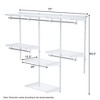 Tangkula Wall Mounted Custom Closet Adjustable Hanging Storage Organizer Rack - 4 of 4
