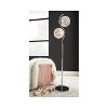 Signature Design by Ashley Winter Metal Floor Lamp Clear/Silver : Acrylic Beads, Dual Dome Shades - 3 of 4