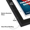 Americanflat Floating Frame for Playbills - Composite Wood & Plexiglass - 9.5" x 12.5"  - Black - 3 of 4