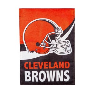 NFL Cleveland Browns Garden Flag 12x18 Double Sided, Officially Licensed Sports Flags For Outside, Indoor and Outdoor Flags for Football Fans - 1 of 2