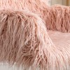 Grungis Faux fur Swivel Office Chair with Wheels,Fluffy Gaming Chair with Adjustable Height and Gold Plating Base,Computer Chair for Office - 4 of 4