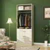Besiost Freestanding 24" Closet System with 3 Wood Drawers - 2 of 4