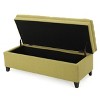 NicBex 50 Inch Storage Ottoman Bench with Legs,Ottoman with storage for Living Room,Bedroom,Entryway - 3 of 4